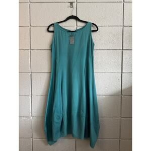 NWT Just Jill Bubble Hem Tank Dress size S in Teal